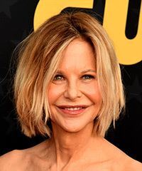 Meg Ryan Medium-Length Bob Haircut- Visual Story