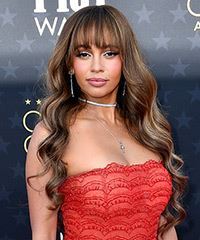 Vanessa Morgan Long Hairstyle With Curls- Visual Story