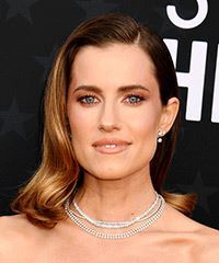 Allison Williams Elegant Hairstyle With Blonde Highlights- Visual Story