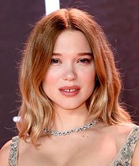 Lea Seydoux Long Light-Red Hairstyle- Visual Story