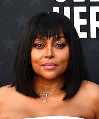 Taraji P. Henson Blunt-Cut Bob Haircut- Visual Story