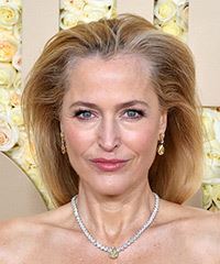 Gillian Anderson Long Grey Pull-Back Hairstyle- Visual Story