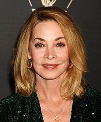 Sharon Lawrence Elegant Medium-Length Hairstyle- Visual Story