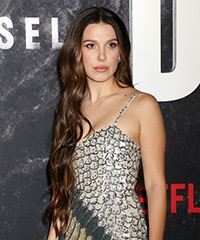 Millie Bobby Brown Wavy Hairstyle With Subtle Highlights- Visual Story
