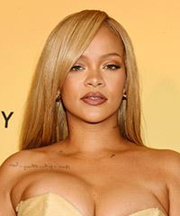 Rihanna Long Sleek Blonde Hairstyle- Visual Story