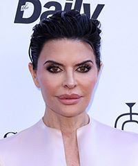 Lisa Rinna Short Slicked-Back Hairstyle- Visual Story