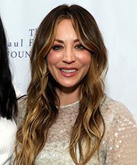 Kaley Cuoco Long Medium-Brown Hairstyle With Light Highlights- Visual Story