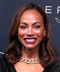 Zoe Saldana Hairstyle With Casual Curls- Visual Story