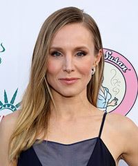 Kristen Bell Sleek Hairstyle With Side Part- Visual Story