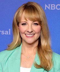 Melissa Rauch Long Hairstyle With Classic Bangs- Visual Story