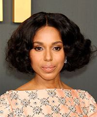 Kerry Washington Bob Hairstyle With Curls- Visual Story
