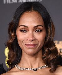Zoe Saldana Two-Toned Hairstyle With Curls- Visual Story