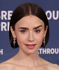 Lily Collins Short Bob Haircut- Visual Story