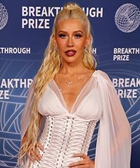 Christina Aguilera Updo With Curls- Visual Story