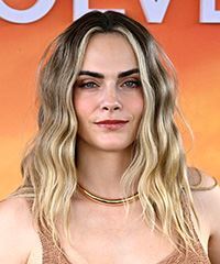 Cara Delevingne Blonde Hairstyle With Mermaid Waves- Visual Story
