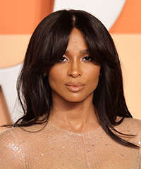 Ciara Long Hairstyle With Flicked Out Bangs- Visual Story