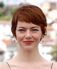 Emma Stone Strawberry Blonde Pixie Hair Cut