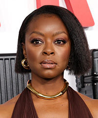 Danielle Deadwyler Blunt Cut Bob With Side Part