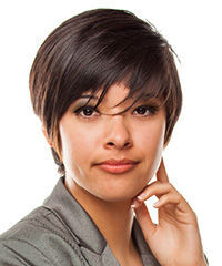 Trendy Side-Swept Pixie Hair Cut- Visual Story