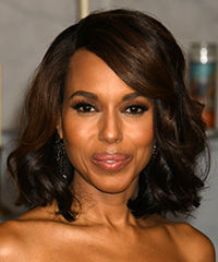 Kerry Washington Medium-Length Hairstyle With Curled Ends- Visual Story