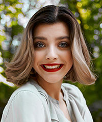 Modern Chin-Length Choppy Bob Haircut- Visual Story