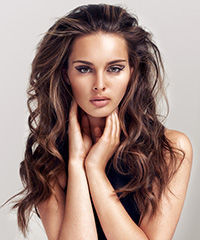 Long Voluminous Hairstyle With Curls And Highlights- Visual Story