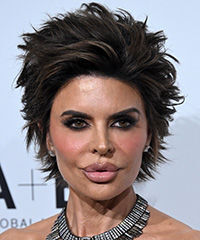 Lisa Rinna Spiky And Voluminous Pixie Cut- Visual Story
