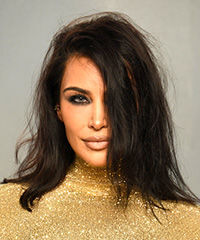Kim Kardashian Shag Hairstyle- Visual Story