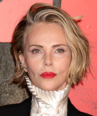 Charlize Theron Short Textured Bob Cut- Visual Story