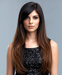 Long Ombre Hairstyle With Side-Swept Bangs- Visual Story