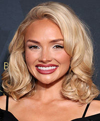 Natalie Alyn Lind Medium-Length Hairstyle With Mid-To-End Curls- Visual Story