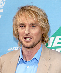 Owen Wilson Medium Wavy     Hairstyle