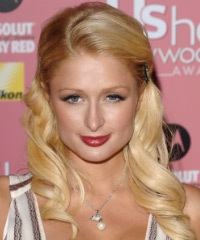 Paris Hilton  Long Curly    Honey Blonde  Half Up Half Down Hairstyle- Visual Story