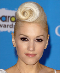 Gwen Stefani Long Straight    Updo Hairstyle