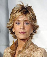 Jane Fonda's Short Sassy Flicked Hairstyle