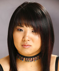 Long Straight   Black    Hairstyle with Layered Bangs- Visual Story