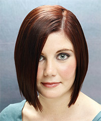 Medium Straight   Mocha Bob  Haircut- Visual Story