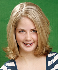Medium Golden Blonde Hairstyle With Soft Ends And Light Blonde Highlights- Visual Story
