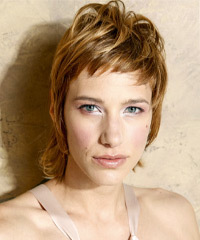 Funky Mid-Length Caramel Hairstyle With Short Bangs- Visual Story