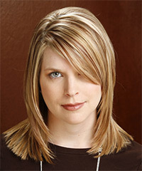 Long Straight    Blonde   Hairstyle- Visual Story