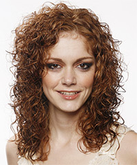 Long Curly    Auburn Brunette   Hairstyle- Visual Story