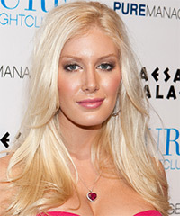 Heidi Montag Long Straight   Light Blonde   Hairstyle  - Visual Story